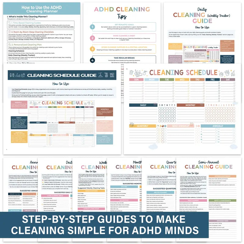 ADHD Cleaning Planner