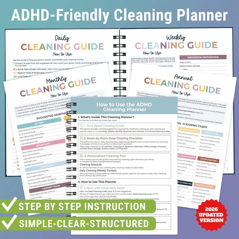 ADHD Cleaning Planner